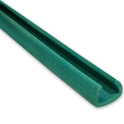 280 Metres (140 Strips) Of 'U-Channel' Foam Edge Guards Protectors 15-25mm x 2M - Jiffy Ocean Green U25